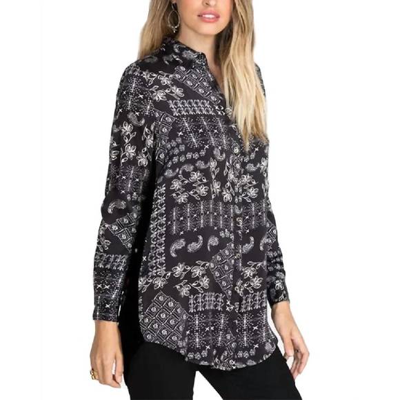 NEW JOHNNY WAS cordelia velvet embroidered bach shirt in multi - Picture 1 of 2